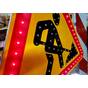 Знак светодиодный дорожные работы 1.25 треугольник импульсный на желтом фоне временный для ремонта дороги купить по недорогой цене от производителя в Москве