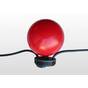 Фонарь для гирлянды фс-12.1 сигнальных красных в кабельном лотке с заглушкой для вставки строительное ограждение 