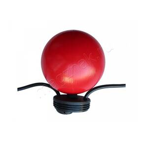 Фонарь для гирлянды фс-12.1 сигнальных красных с заглушкой для вставки строительное ограждение в кабельном лотке