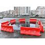 Барьер водоналивной блок 2м двухцветный разделительный дорожный для ограждения купить по недорогой цене в Москве