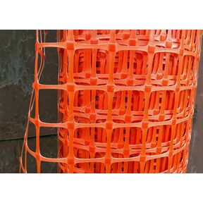 Сигнальная аварийная пластиковая сетка оранжевая для строительных площадок и ограждений