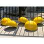 Полусфера бетонная антипарковочная диаметр 400 желтая купить по недорогой цене от производителя в Москве