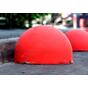Полусфера бетонная парковочная диаметр 500 красная ограничитель купить по недорогой цене от производителя в Москве