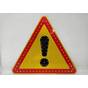 Знак дорожный светодиодный 1.33 прочие опасности восклицательный знак мигающий предупреждающий на желтом фоне для дороги купить по недорогой цене от производителя в Москве