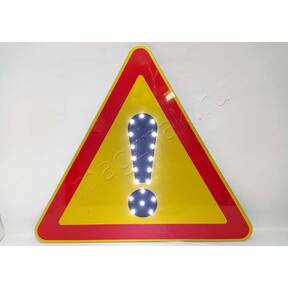 Светодиодный дорожный знак прочие опасности 1.33 купить предупреждающий желтый по недорогой цене от производителя в Москве