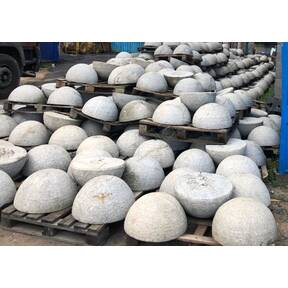 Полусфера гравийная антипарковочная каменная для парковки диаметр 500 купить по недорогой цене от производителя в Москве