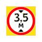 Светодиодный дорожный знак ограничение высоты проезда 3.13 белый желт 3.5м светодиодный для автомобилей купить по недорогой цене от производителя в Москве