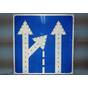 Дорожный знак 5.15 светодиодный мигающий направление движения по полосам особых предписаний синий квадратный купить по недорогой цене от производителя в Москве