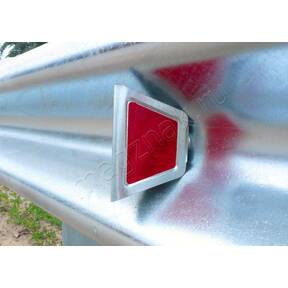 Катафот дорожный КД-5 световозвращатель металлический барьерного ограждения двусторонний купить по недорогой цене от производителя в Москве