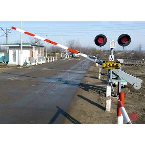Шлагбаум жд переездной ПАШ автоматический на железной дороге красный купить по недорогой цене от производителя в Москве