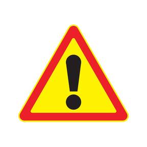 Знак 1.33 прочие опасности дорожный на желтом фоне предупреждающий