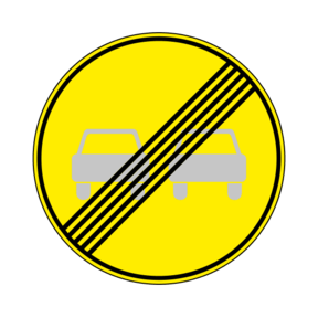 Знак 3.21 конец ограничения обгона