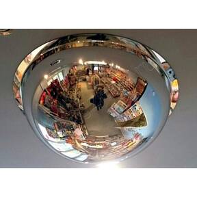 Зеркало купольное круглое с кронштейном пластиковые антивор для склада купить по недорогой цене от производителя в Москве