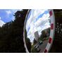 Зеркало со световозвращающей окантовкой 450 мм обзорное круглое для выезда и въезда купить по недорогой цене от производителя в Москве