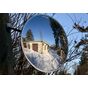 Зеркало обзорное универсальное для помещений и улицы 900 мм сферическое с кронштейном купить по недорогой цене от производителя в Москве